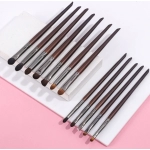 Panceau Maquillage Eye Natural Hair Makeup Brushes Set Kit Cosmetic Make Up Beauty Tool Crease Brush Eyeliner Brow