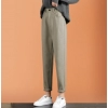 New Korean Fashion High Waist Loose Casual Tweed Pants Grandma Harlan Women'S Trousers Female