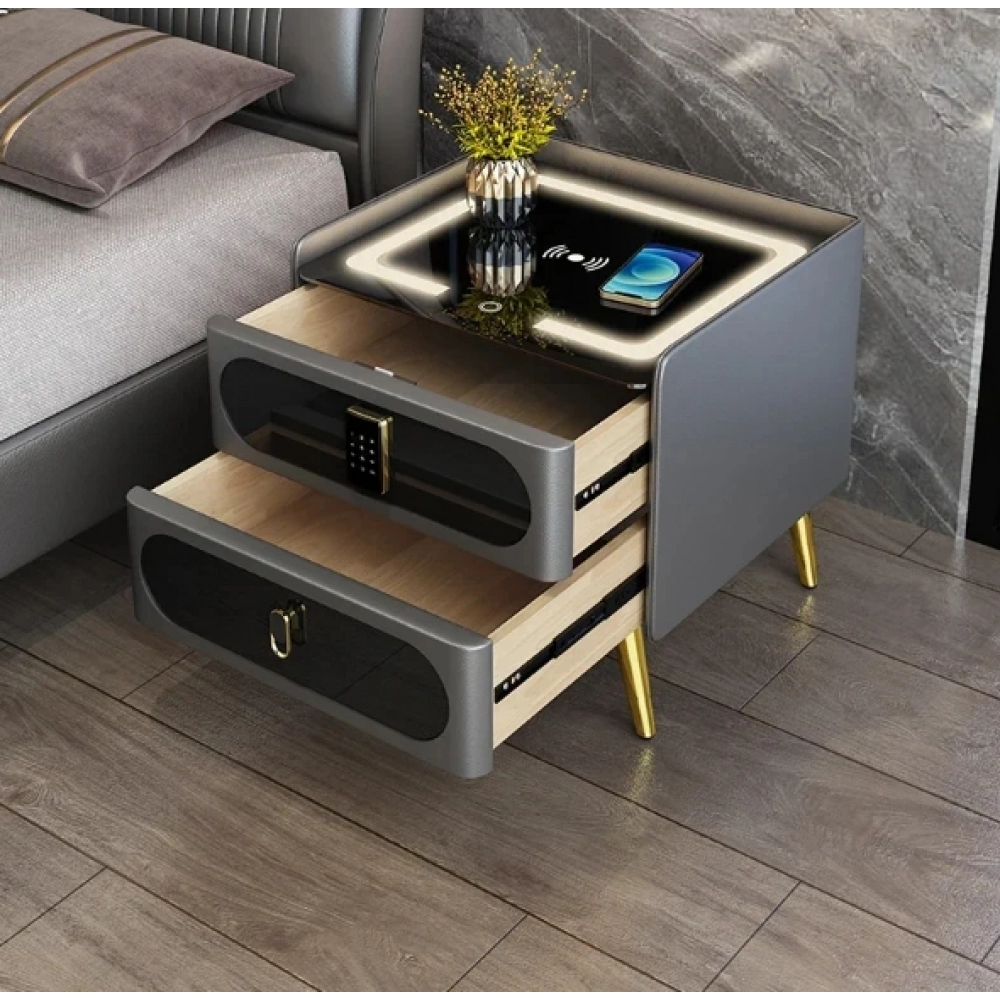 Modern Console Nightstands Cabinet Minimalist Indoor Storage Wooden High Quality Nordic Designer Stolik Nocny Luxury Furniture