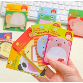 Sticker Cute Animal Sticky Notes Notepad Memo Pads Panda Cat Kitty Stationery