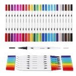 Tenwin Watercolor Art Markers Brush Pen Dual Tip Fineliner Drawing for Calligraphy Painting